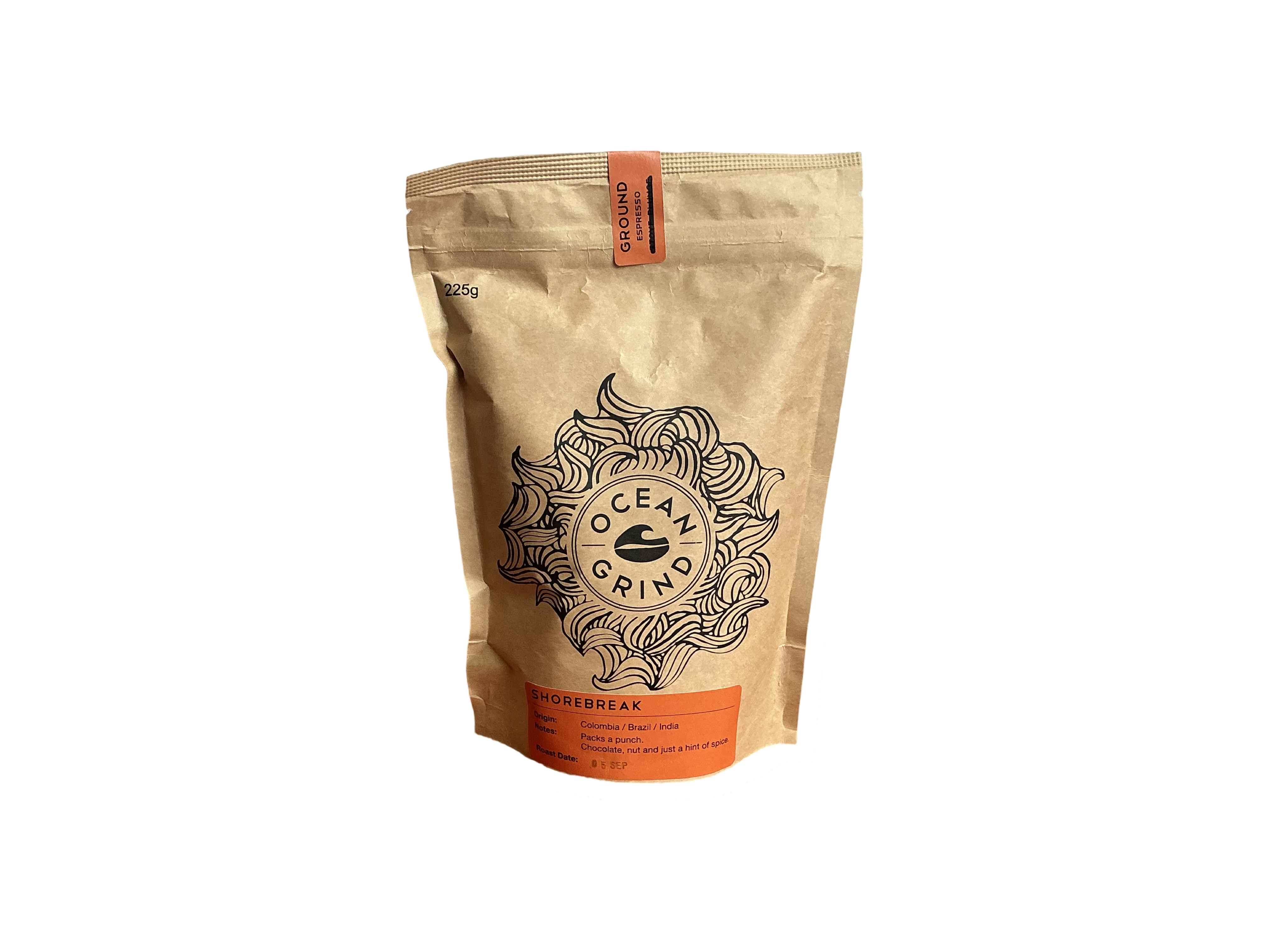 225g Ocean Grind Coffee Bag